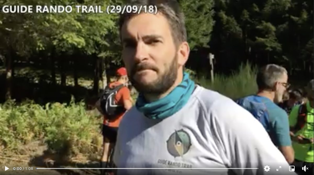 Capture d'une vidéo de présentation de Guide Rando Trail le 29 septembre 2018